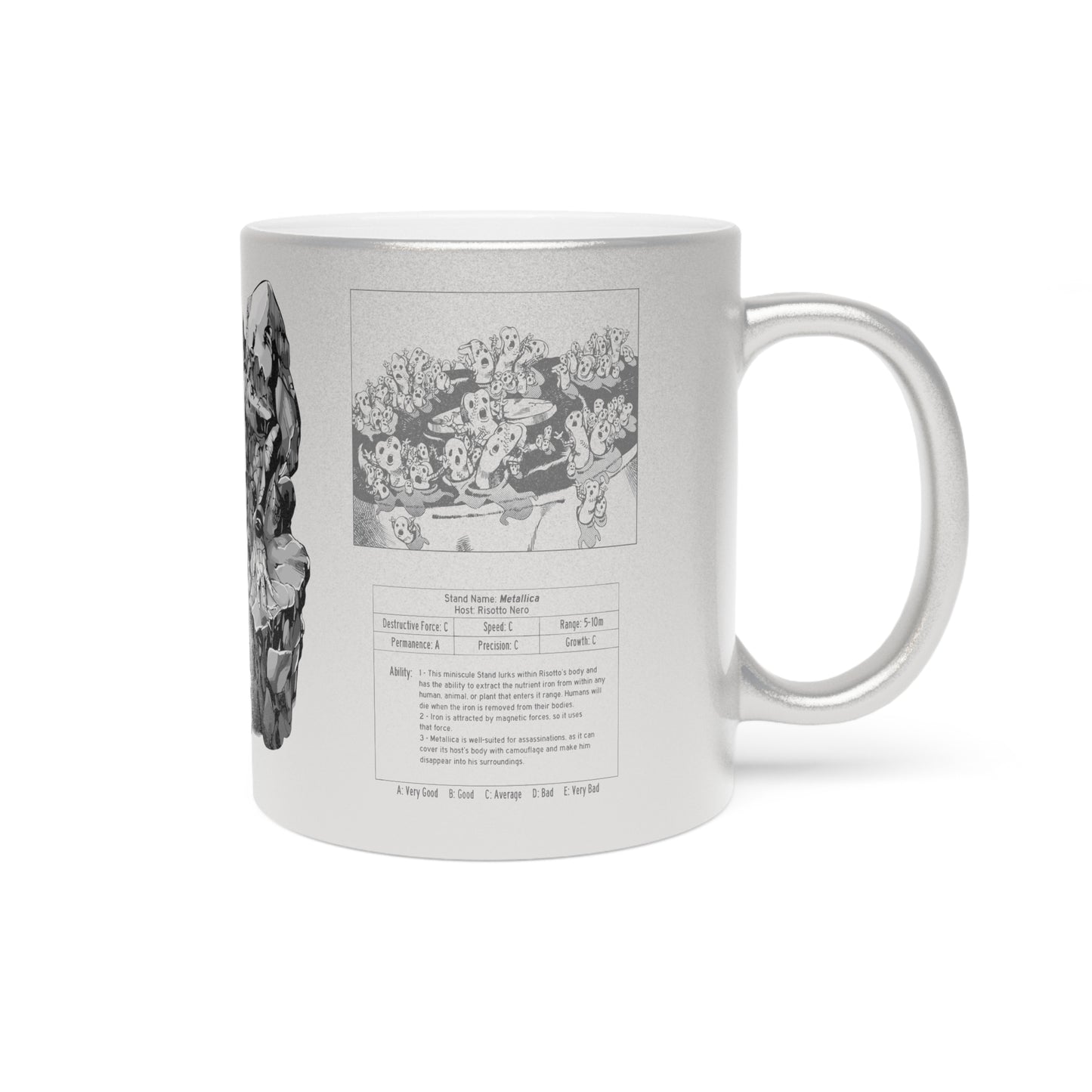 Metallica Risotto Nero Metallic Mug (Silver)